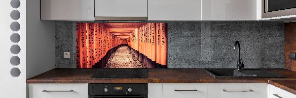 Crédence cuisine en verre Portes de Kyoto