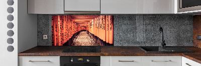Crédence cuisine en verre Portes de Kyoto