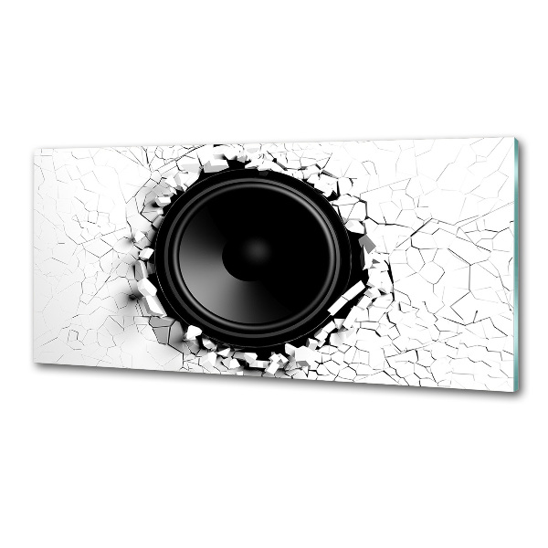 Crédence en verre avec motif Haut-parleur