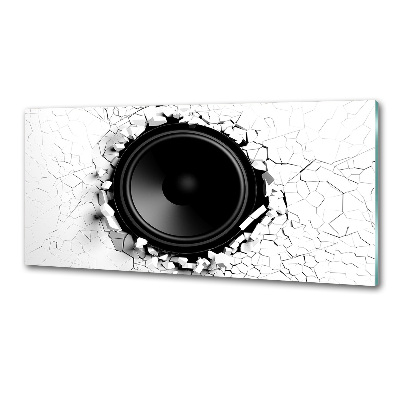 Crédence en verre avec motif Haut-parleur