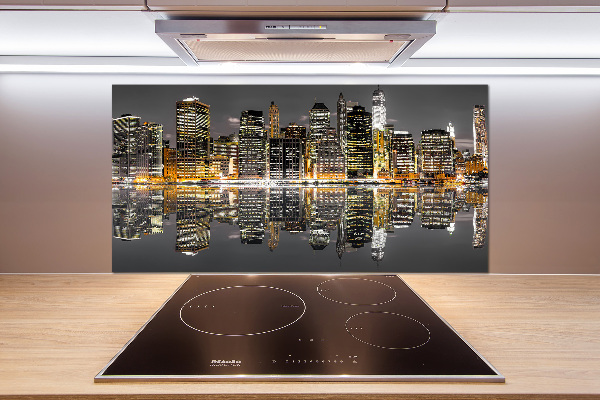 Panneaux muraux cuisine New York de nuit