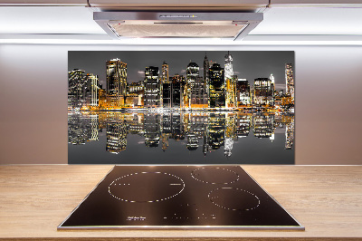 Panneaux muraux cuisine New York de nuit