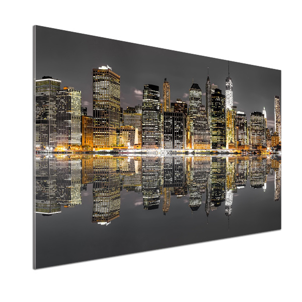 Panneaux muraux cuisine New York de nuit