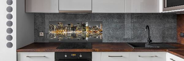 Panneaux muraux cuisine New York de nuit