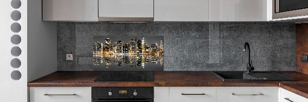 Panneaux muraux cuisine New York de nuit