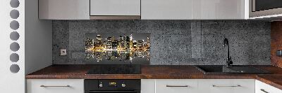 Panneaux muraux cuisine New York de nuit