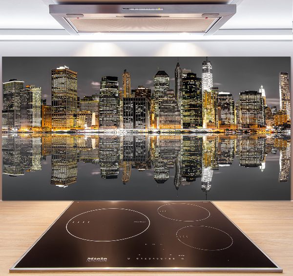 Panneaux muraux cuisine New York de nuit