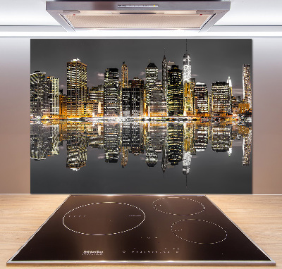 Panneaux muraux cuisine New York de nuit