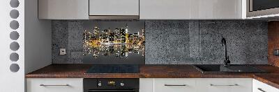 Panneaux muraux cuisine New York de nuit