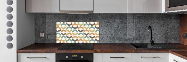 Crédence en verre avec motif Fond rétro