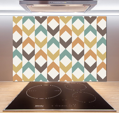 Crédence en verre avec motif Fond rétro