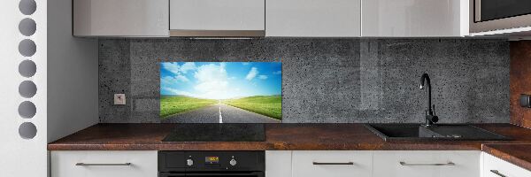 Panneau pour cuisine Route des prés
