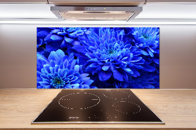 Verre pour crédence Aster bleu