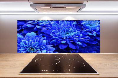 Verre pour crédence Aster bleu
