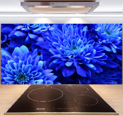 Verre pour crédence Aster bleu