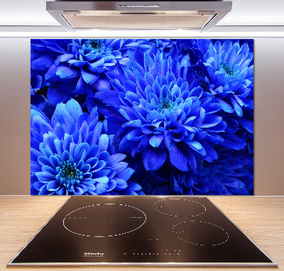 Verre pour crédence Aster bleu