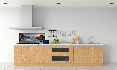 Panneau crédence cuisine Rochers sur la plage
