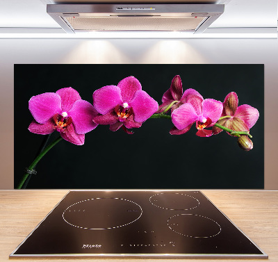 Crédence en verre avec motif Fleur de l'orchidée