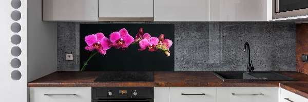 Crédence en verre avec motif Fleur de l'orchidée