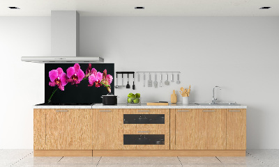 Crédence en verre avec motif Fleur de l'orchidée