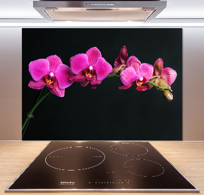 Crédence en verre avec motif Fleur de l'orchidée