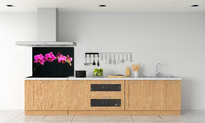 Crédence en verre avec motif Fleur de l'orchidée