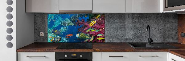 Panneau crédence cuisine Récif de corail