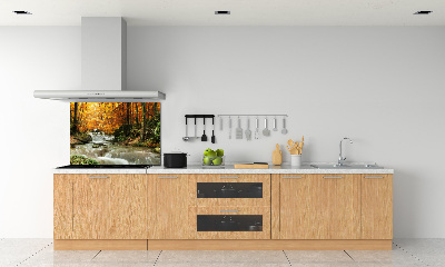 Crédence de cuisine en verre Chute d'eau dans la forêt
