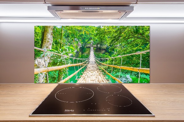 Panneaux muraux cuisine Le pont de la forêt de bambous