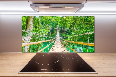 Panneaux muraux cuisine Le pont de la forêt de bambous