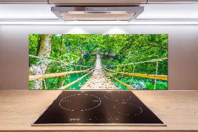 Panneaux muraux cuisine Le pont de la forêt de bambous