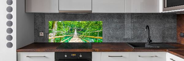 Panneaux muraux cuisine Le pont de la forêt de bambous