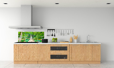 Panneaux muraux cuisine Le pont de la forêt de bambous