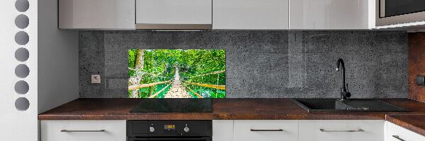 Panneaux muraux cuisine Le pont de la forêt de bambous