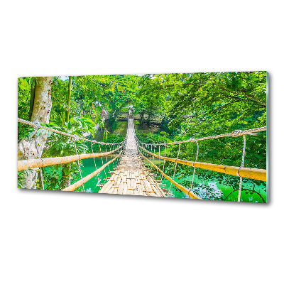 Panneaux muraux cuisine Le pont de la forêt de bambous