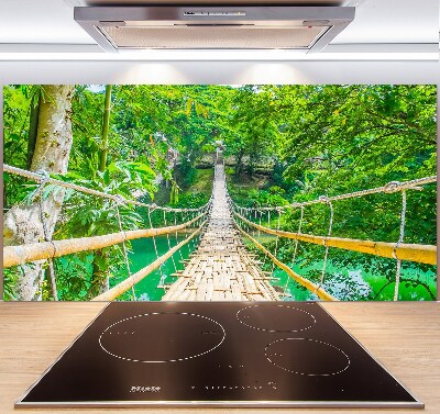 Panneaux muraux cuisine Le pont de la forêt de bambous