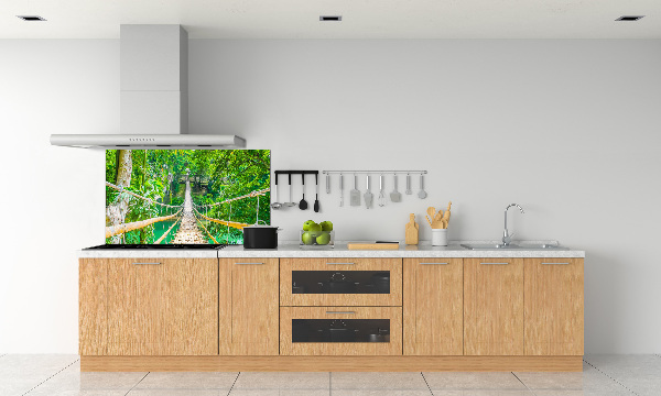 Panneaux muraux cuisine Le pont de la forêt de bambous