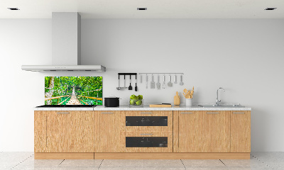 Panneaux muraux cuisine Le pont de la forêt de bambous