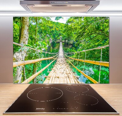 Panneaux muraux cuisine Le pont de la forêt de bambous