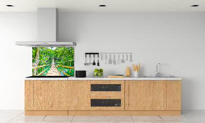 Panneaux muraux cuisine Le pont de la forêt de bambous