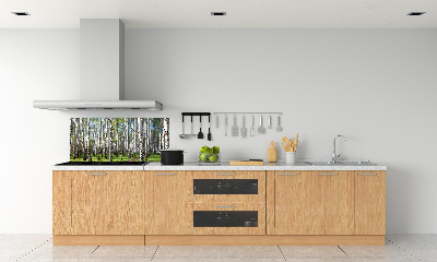 Crédence cuisine en verre trempé Forêt de bouleaux