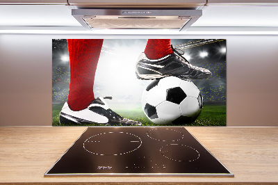 Panneau crédence cuisine Jambes de footballeur