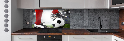 Panneau crédence cuisine Jambes de footballeur