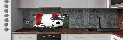 Panneau crédence cuisine Jambes de footballeur
