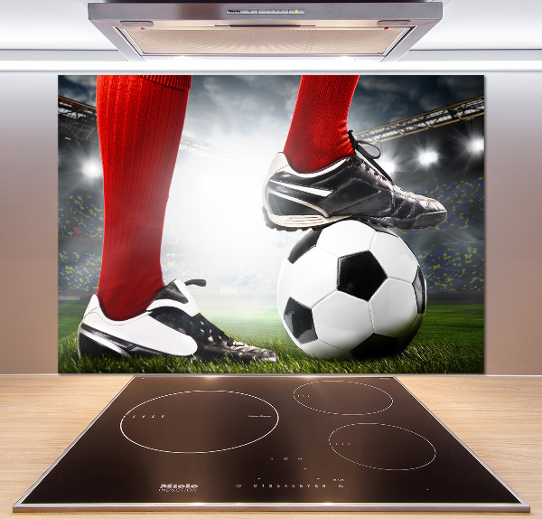 Panneau crédence cuisine Jambes de footballeur