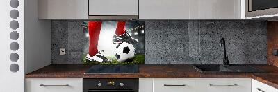 Panneau crédence cuisine Jambes de footballeur
