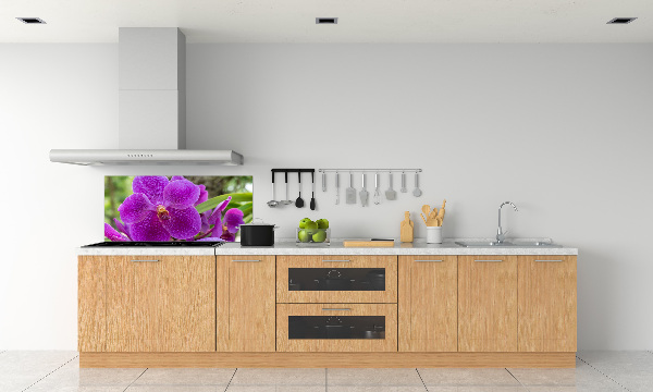 Panneau pour cuisine Fleur d'orchidée