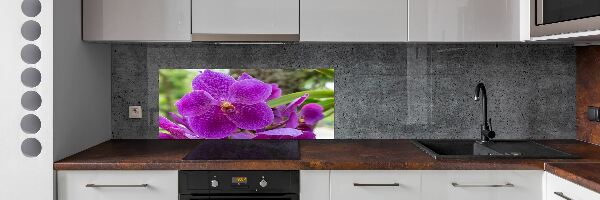 Panneau pour cuisine Fleur d'orchidée
