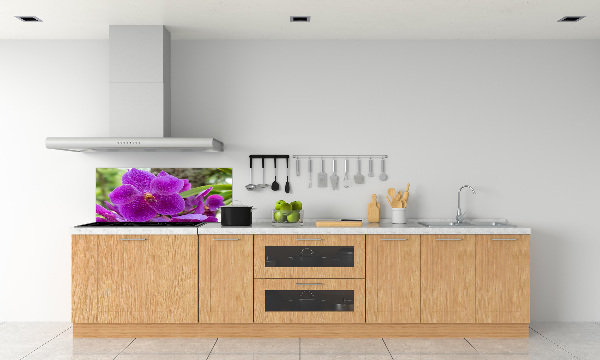 Panneau pour cuisine Fleur d'orchidée