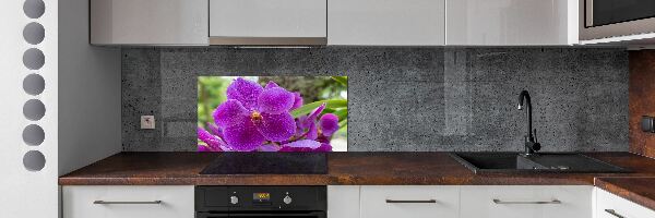 Panneau pour cuisine Fleur d'orchidée